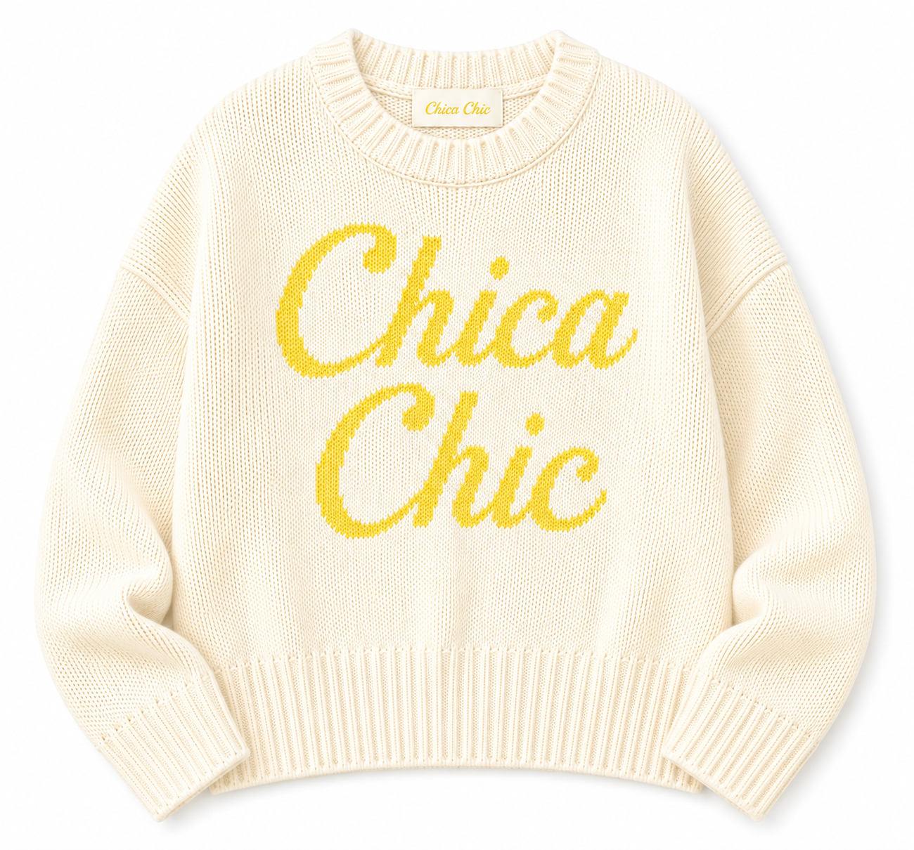 Suéter Tejido Chica Chic Unitalla Amarillo