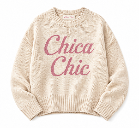 Suéter Tejido Chica Chic Unitalla Rosa