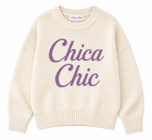 Suéter Tejido Chica Chic Unitalla Morado