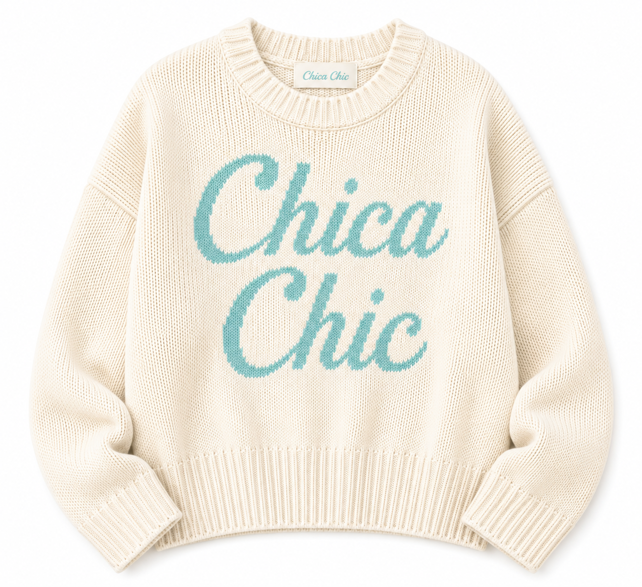 Suéter Tejido Chica Chic Unitalla Aqua