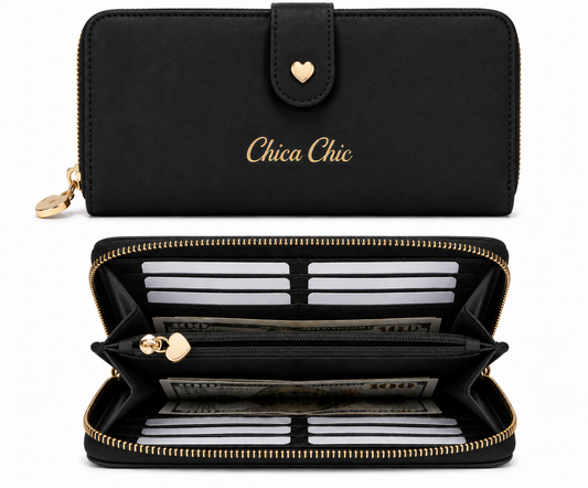 Cartera Chica Chic – Maxi Wallet Corazón Obscura
